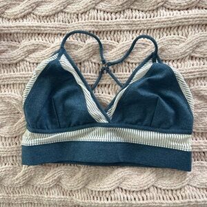 Free people blue triangle sports bra